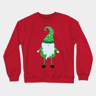 Scandinavian Green Gnome Crewneck Sweatshirt